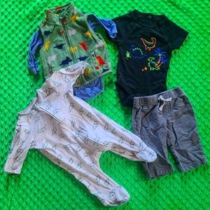 Baby boy dinosaur lot
